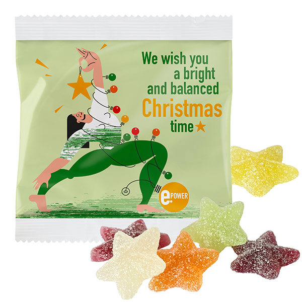 Veganes Weihnachtsgelee im kompostierbaren Tütchen 