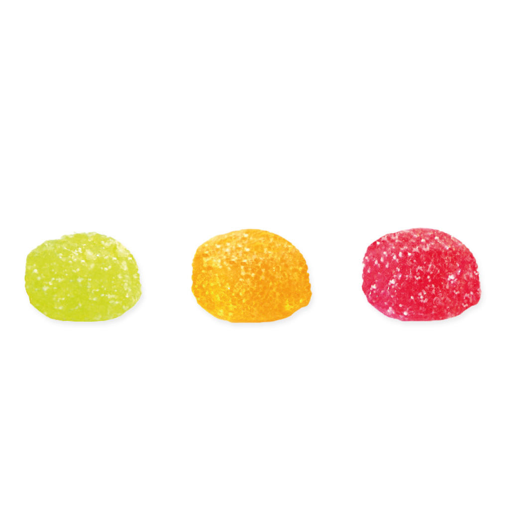 Saure Fruchtsaftberries vegan Werbetüte